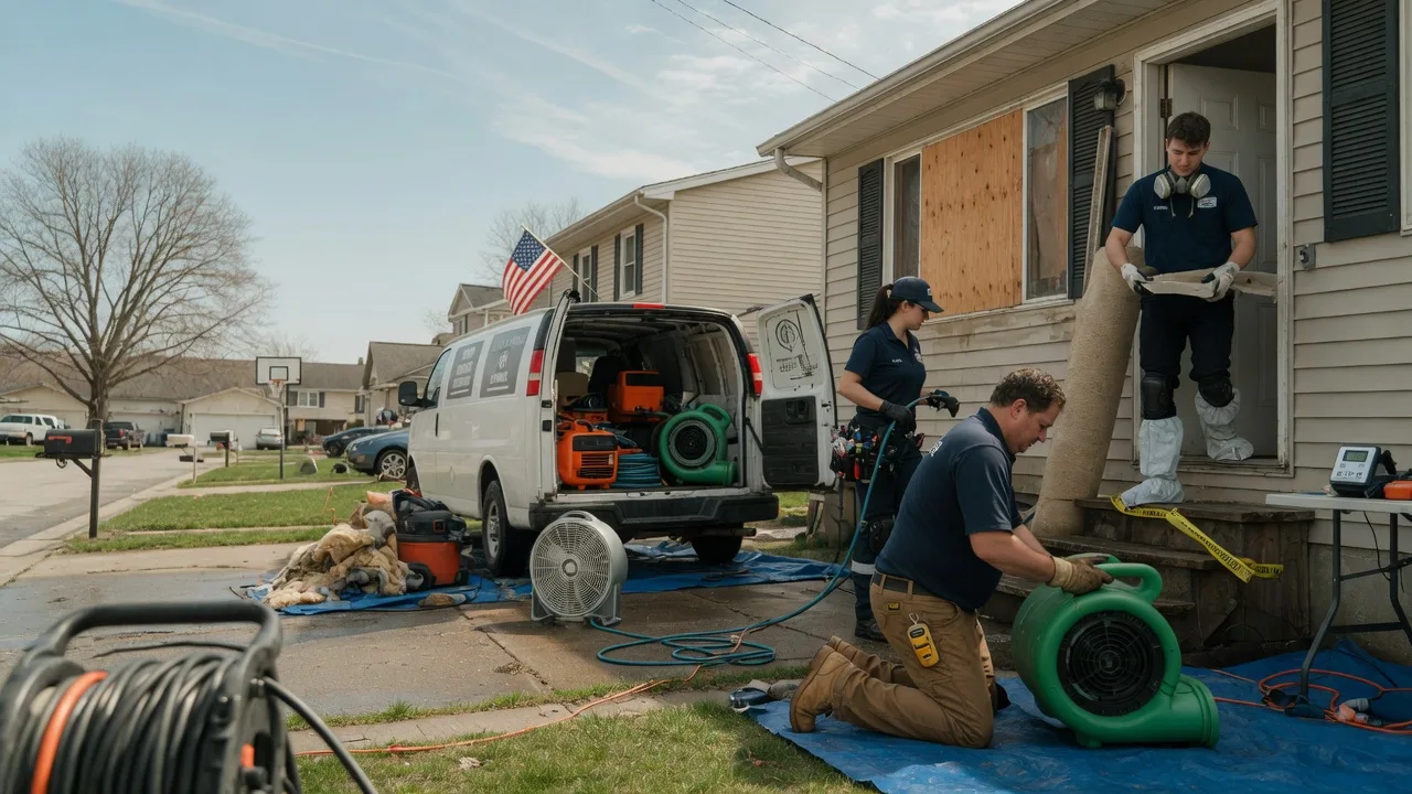 Water Damage Restoration in Rochester, IL near me